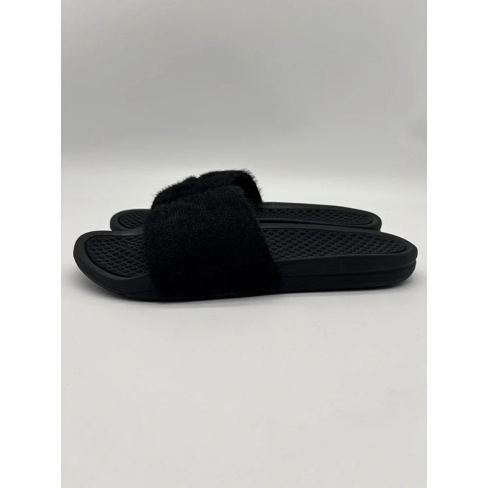 APL Athletic Propulsion Labs TechLoom Slide Black Fuzzy Mens Size 12